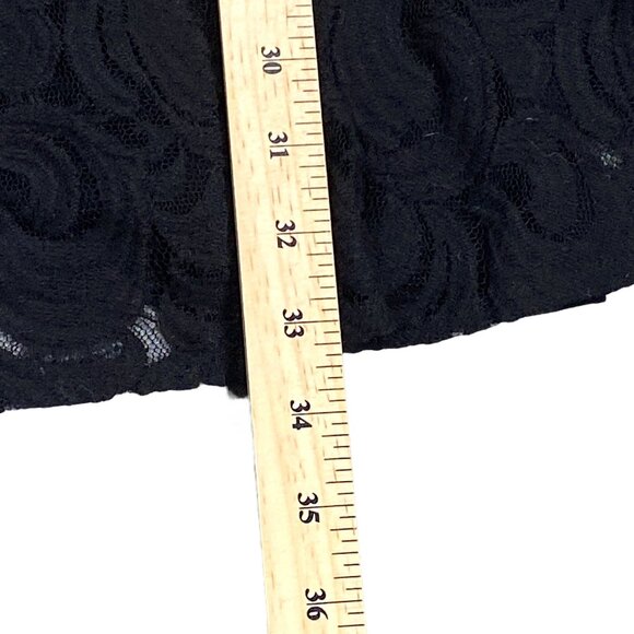 Free People Dress Womens 6 Black Lace V Back Sleeveless Mini TURN TIME BACK Y2K - Picture 15 of 16